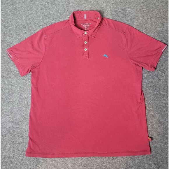 Tommy Bahama Men's Red Polo Shirt - Picture 1 of 14